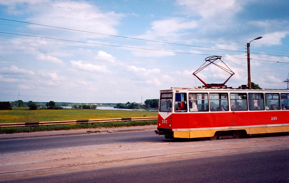 Тверь, 71-605А № 245; Тверь — Тверской трамвай в начале 2000-х гг. (2002 — 2006 гг.); Тверь — Трамвайные линии: Восточный мост