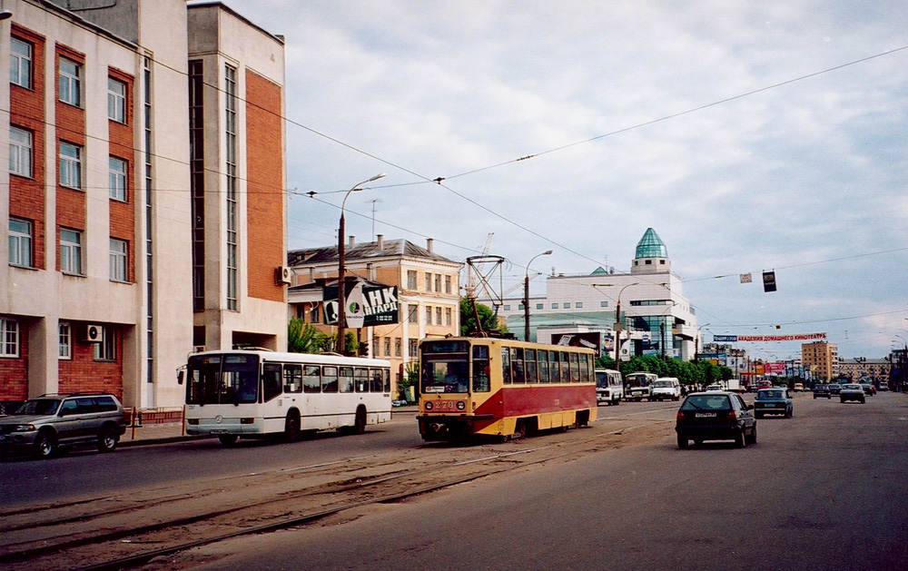 Тверь, 71-608К № 270; Тверь — Тверской трамвай в начале 2000-х гг. (2002 — 2006 гг.); Тверь — Трамвайные линии: Центральный район Тверь, 71-608К № 270; Тверь — Тверской трамвай в начале 2000-х гг. (2002 — 2006 гг.); Тверь — Трамвайные линии: Центральный район