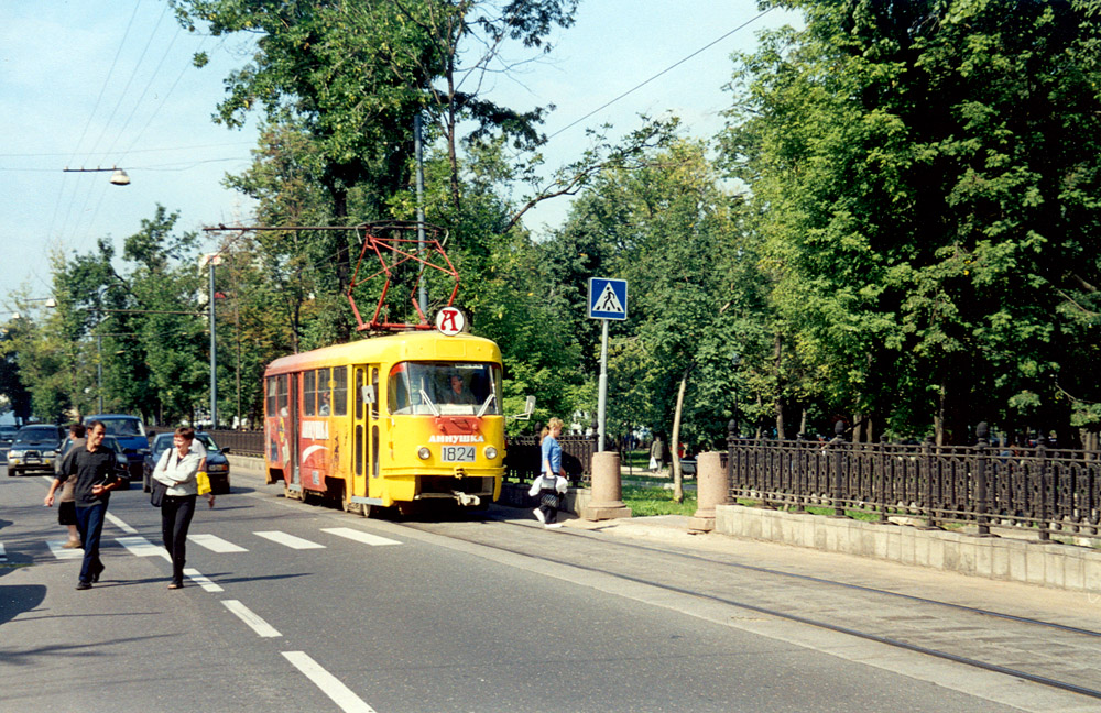 Москва, Tatra T3SU № 1824 Москва, Tatra T3SU № 1824