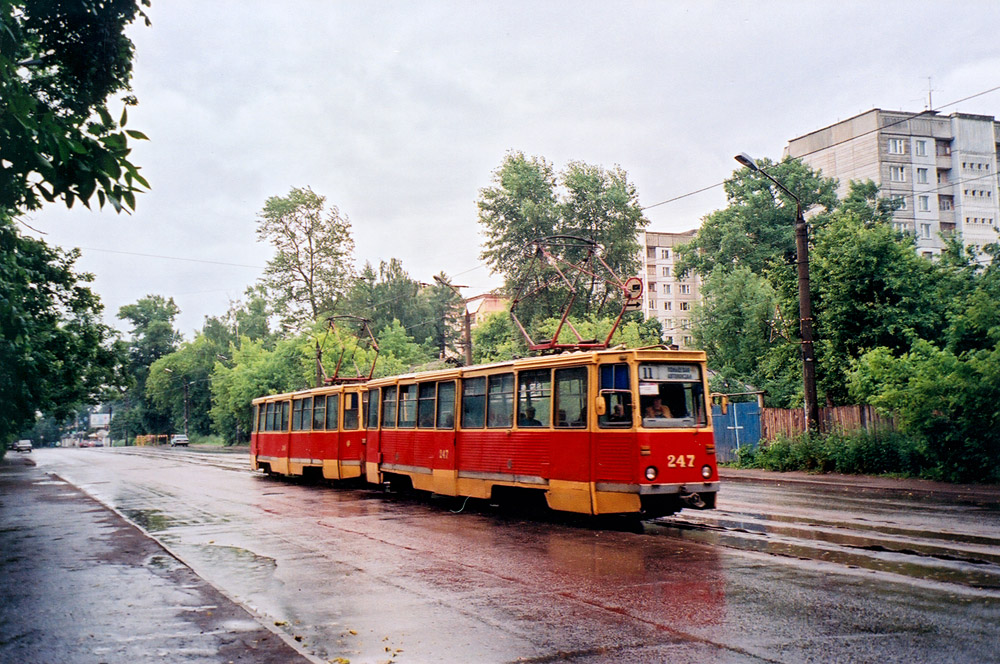 Тверь, 71-605А № 247; Тверь — Тверской трамвай в начале 2000-х гг. (2002 — 2006 гг.); Тверь — Трамвайные линии: Заволжский район