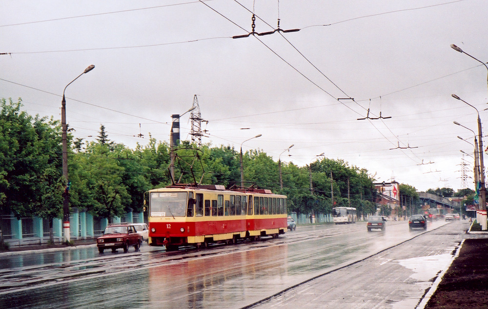 Тверь, Tatra T6B5SU № 12; Тверь — Тверской трамвай в начале 2000-х гг. (2002 — 2006 гг.); Тверь — Трамвайные линии: Пролетарский район