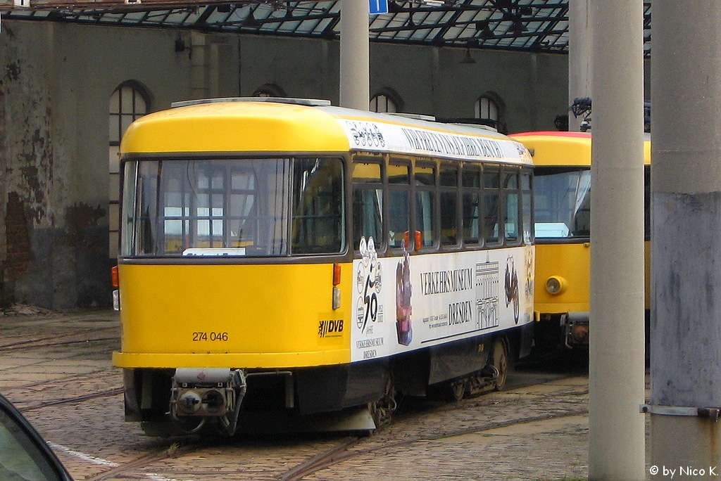 Дрезден, Tatra B4D-MS № 274 046; Дрезден — Трамвайное депо Бюлау (закрытые 2007)
