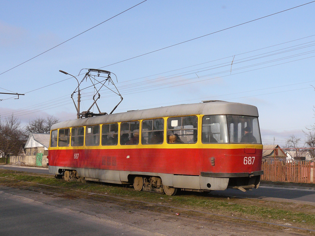 Каменское, Tatra T3SU № 687