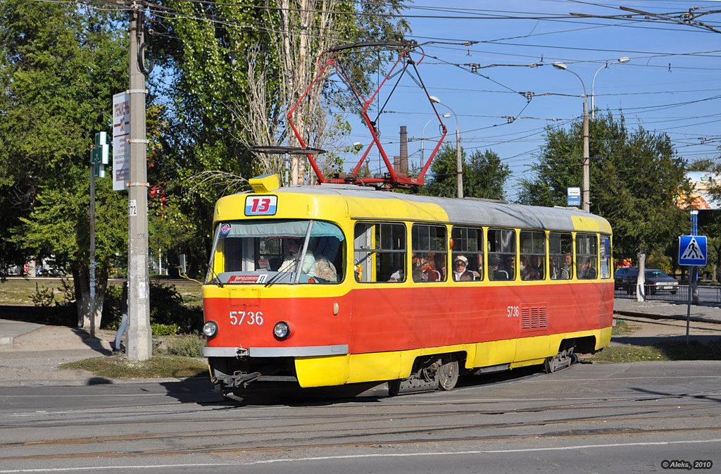 Волгоград, Tatra T3SU № 5736