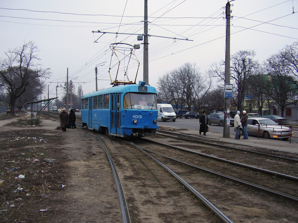 Одесса, Tatra T3SU № 4015; Одесса — Трамвайные линии: Вокзал → Люстдорф → Рыбный порт