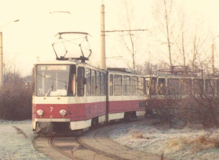 Cottbus, Tatra KT4D Nr. 7; Cottbus — Old photos Cottbus, Tatra KT4D Nr. 7; Cottbus — Old photos