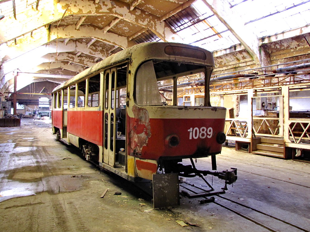 Sofia, Tatra T4D Nr. 1089; Sofia — Tram repair plant (Tramcar) — Tram