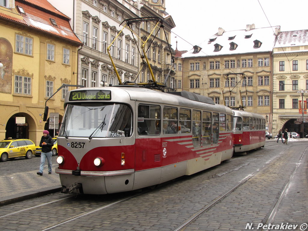 Прага, Tatra T3R.PLF № 8257