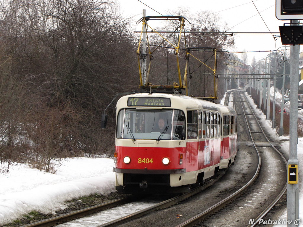 Прага, Tatra T3R.P № 8404