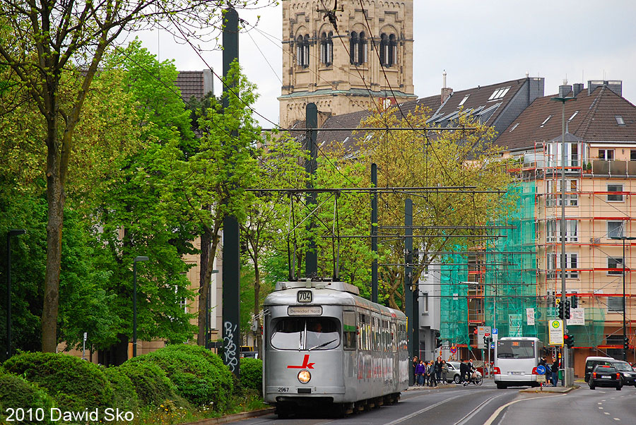 Düsseldorf, Duewag GT8 č. 2967