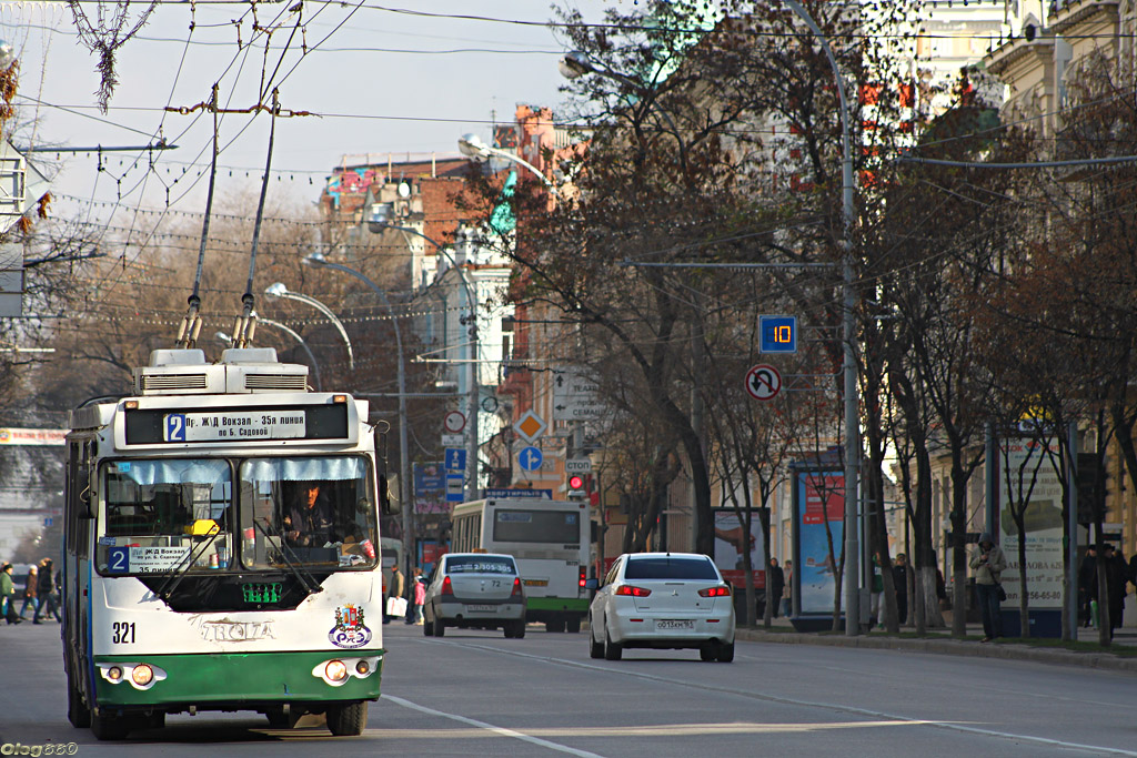 Ростов-на-Дону, ЗиУ-682Г-016.02 (с широкой 1-й дверью) № 321