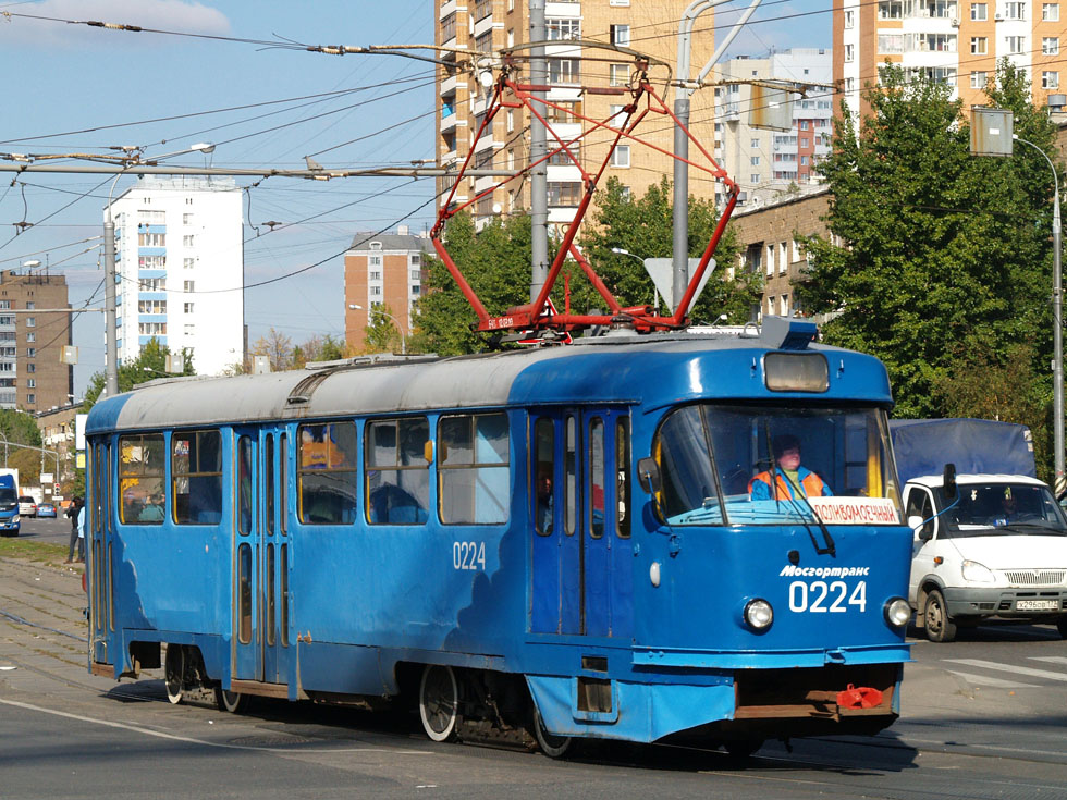 Москва, Tatra T3SU № 0224