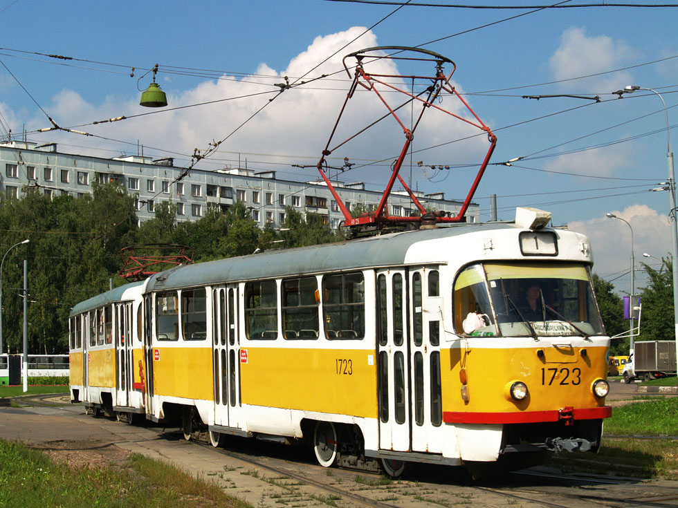 Moscow, Tatra T3SU # 1723