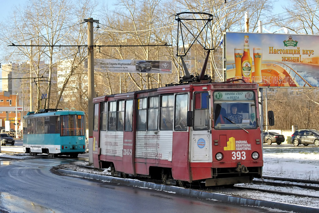 Перм, БКМ 60102 № 124; Перм, 71-605 (КТМ-5М3) № 393