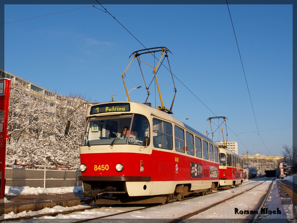 Прага, Tatra T3R.P № 8450