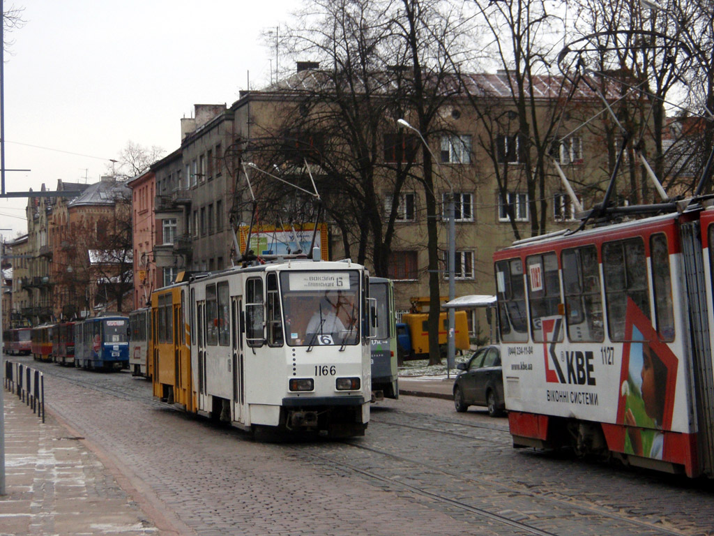 Львов, Tatra KT4D № 1166