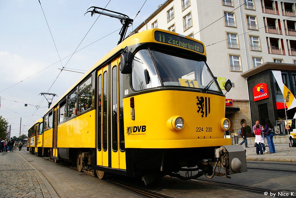 Дрезден, Tatra T4D-MT № 224 230; Дрезден — Прощание с Татрами (29.05.2010)