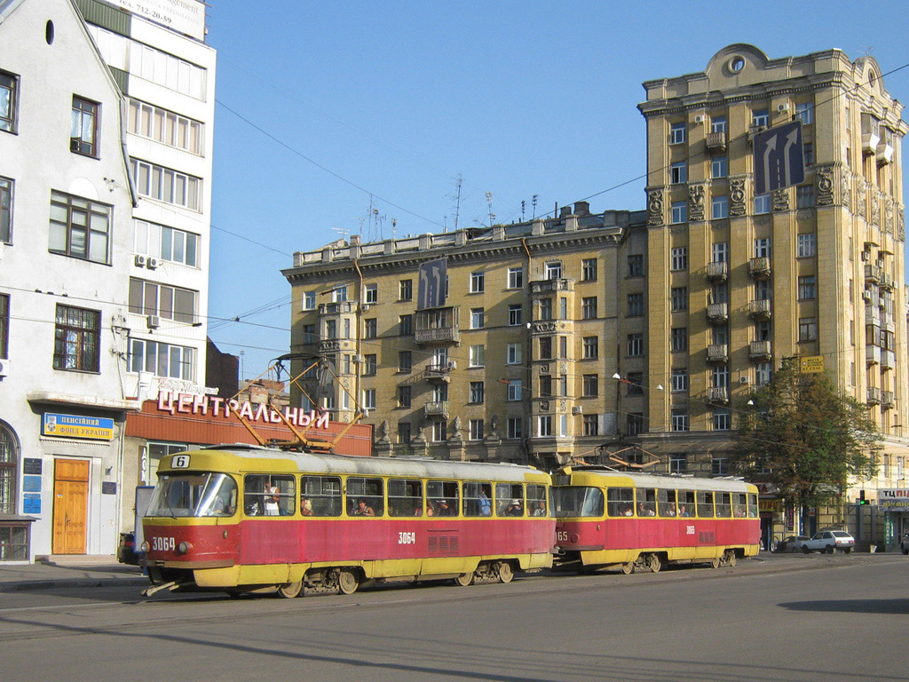 Харьков, Tatra T3SU (двухдверная) № 3064