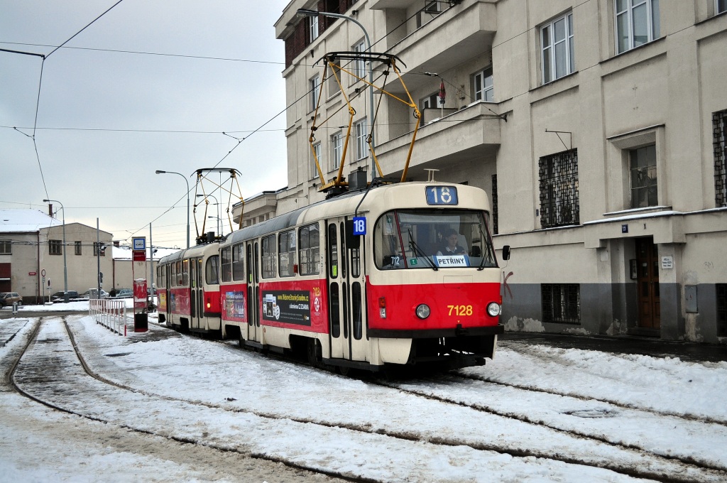Прага, Tatra T3SUCS № 7128