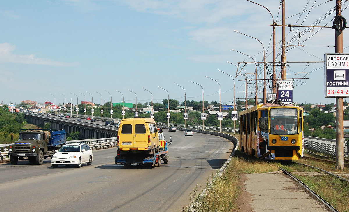 Омск, 71-608КМ № 49; Омск — Трамвайные линии — Правый Берег Оми