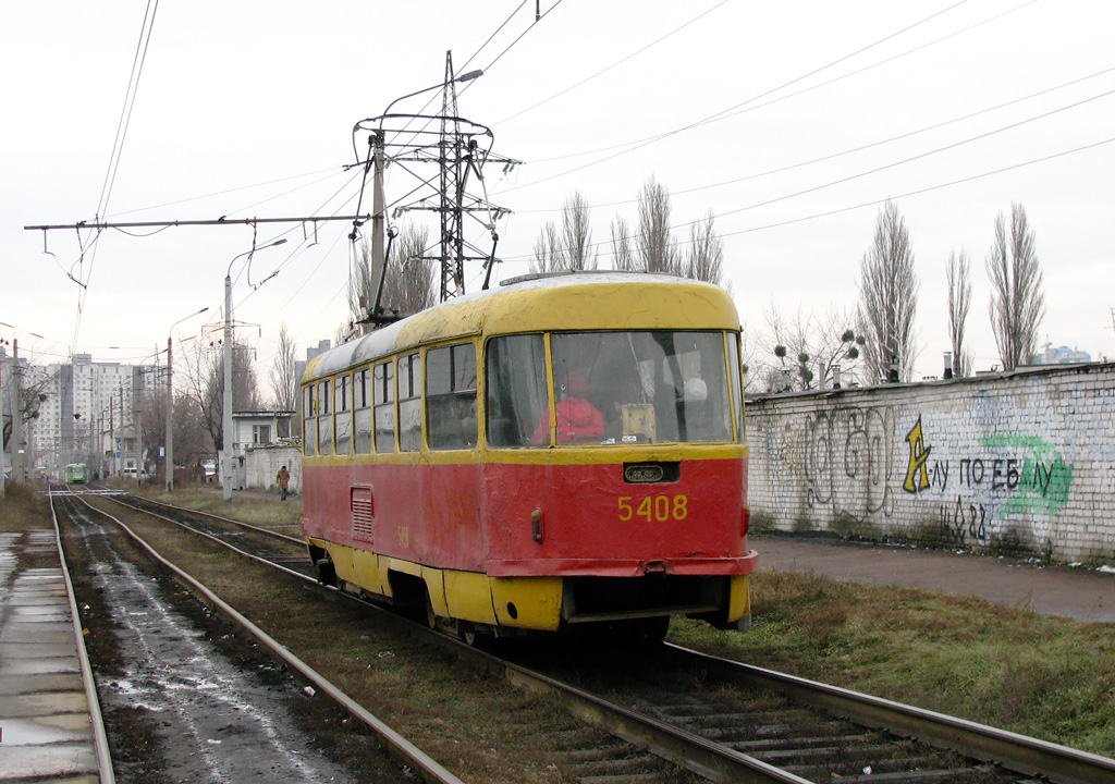Киев, Tatra T3SU (двухдверная) № 5408