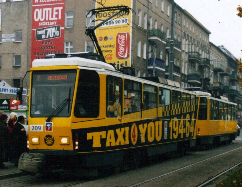 Щецин, Tatra T6A2M № 209