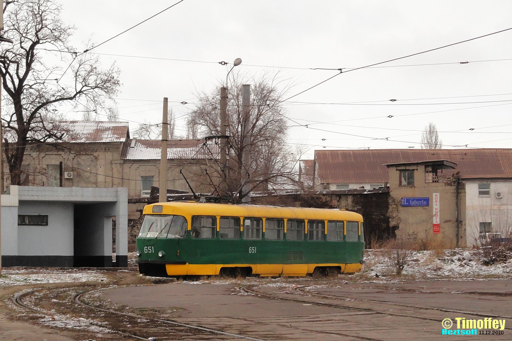 Каменское, Tatra T3SU № 651