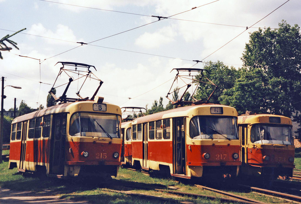 Курск, Tatra T3SU № 215; Курск, Tatra T3SU № 217; Курск, Tatra T3SU (двухдверная) № 273