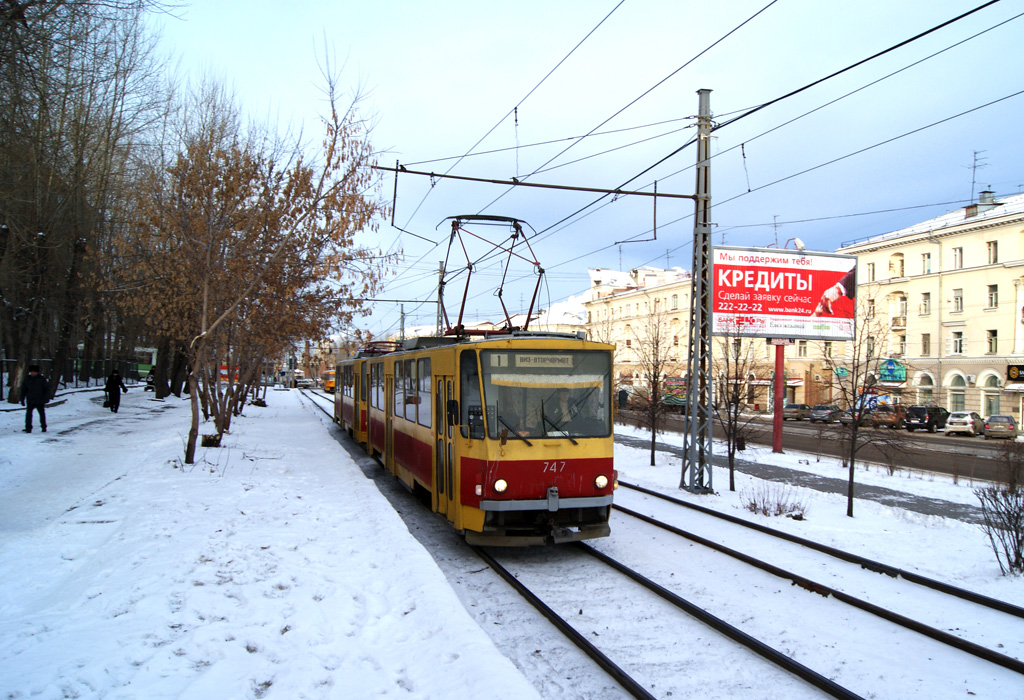 Екатеринбург, Tatra T6B5SU № 747