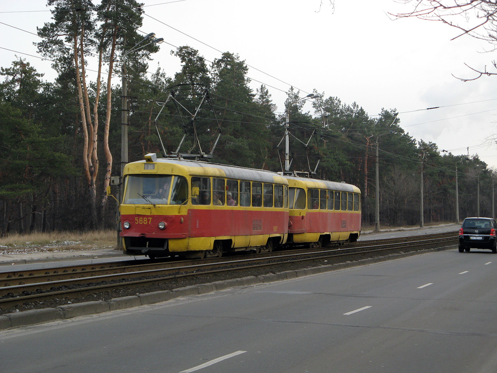 Киев, Tatra T3SU № 5687