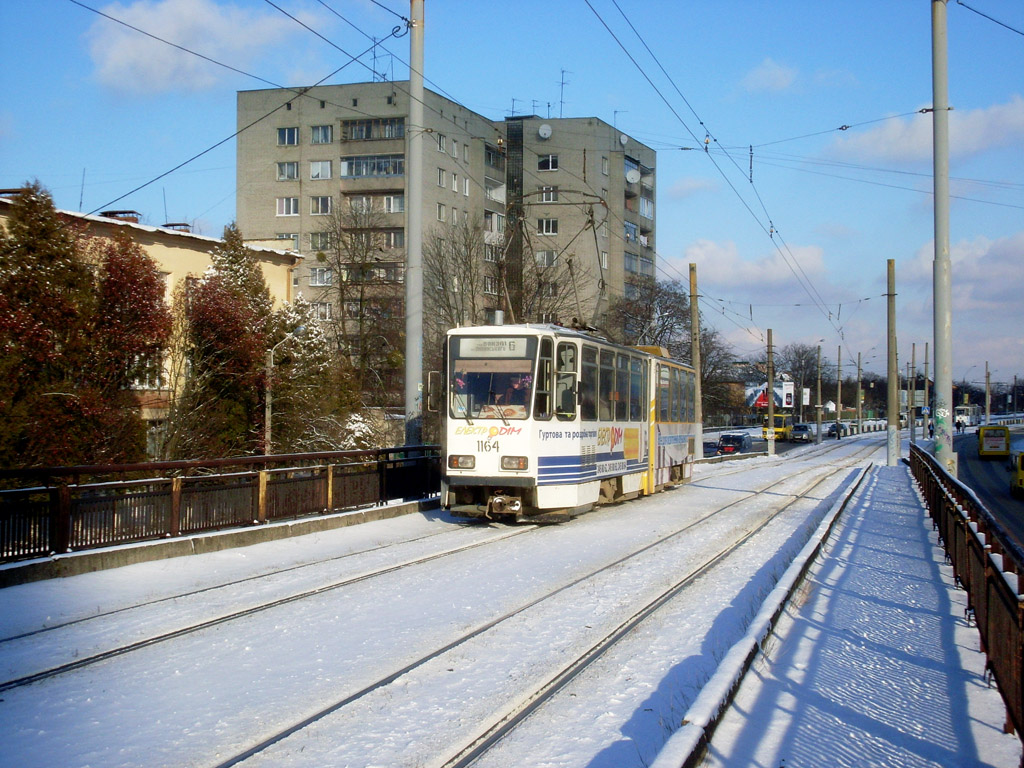 Львов, Tatra KT4D № 1164