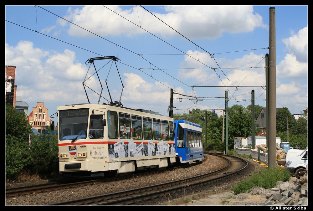 Rostock, Tatra T6A2M # 704 Rostock, Tatra T6A2M # 704