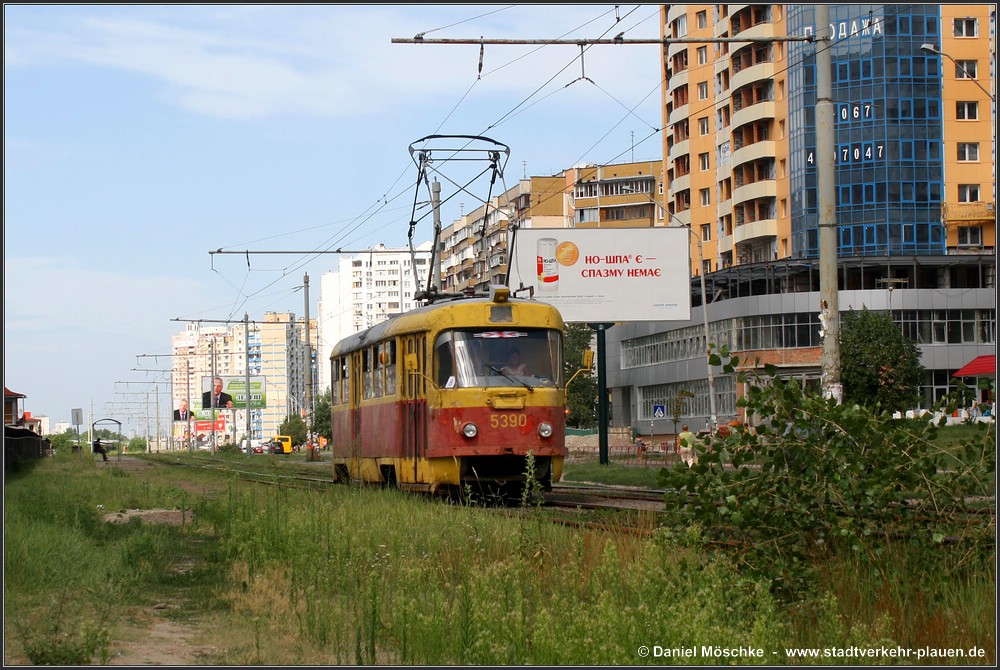 Киев, Tatra T3SU № 5390