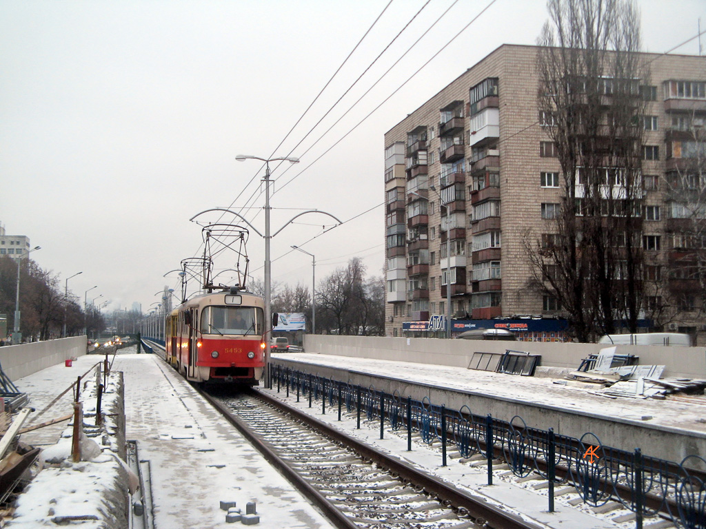 Киев, Tatra T3SU № 5453; Киев — Трамвайные линии: Скоростной трамвай