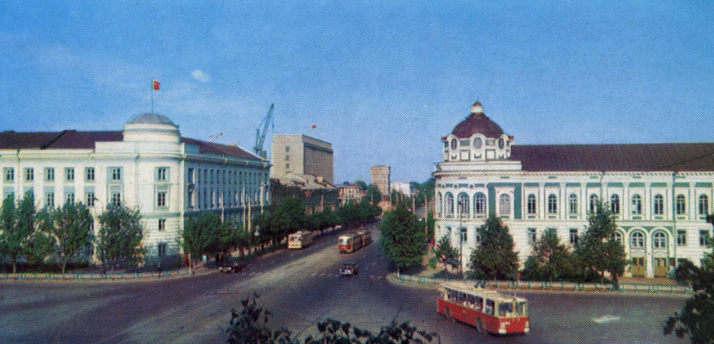 Тверь — Старые фотографии (1917—1991); Тверь — Трамвайные линии: Центральный район; Тверь — Троллейбусные линии: Центральный район