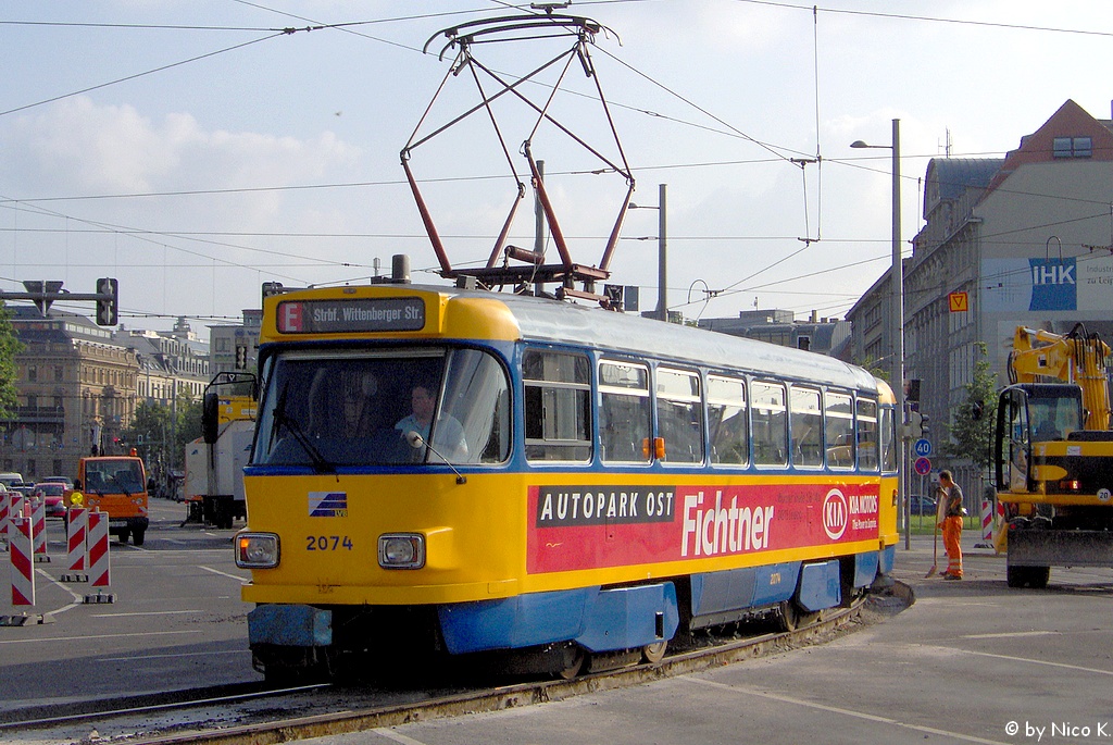 Лейпциг, Tatra T4D-M2 № 2074 Лейпциг, Tatra T4D-M2 № 2074