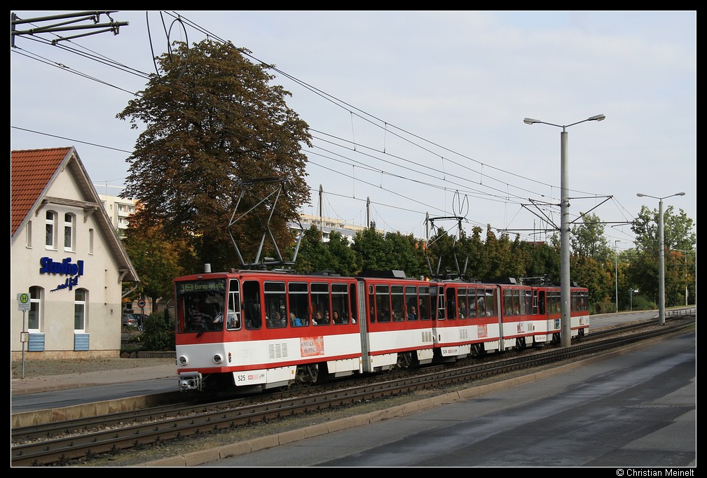 Эрфурт, Tatra KT4D № 525; Эрфурт — Тройники Tatra KT4D+KT4D+KT4D