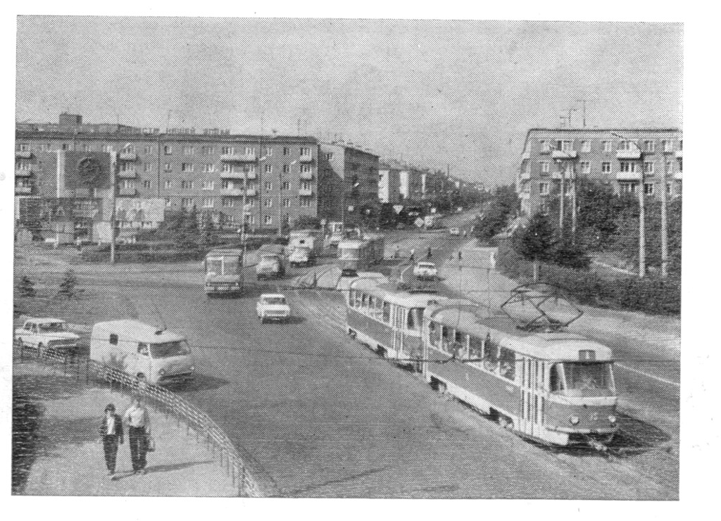 Тверь, Tatra T3SU (двухдверная) № 75; Тверь — Старые фотографии (1917—1991); Тверь — Трамвайные линии: Пролетарский район