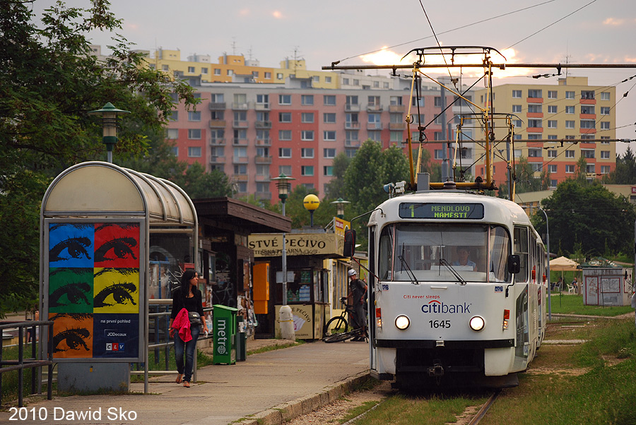 Брно, Tatra T3G № 1645
