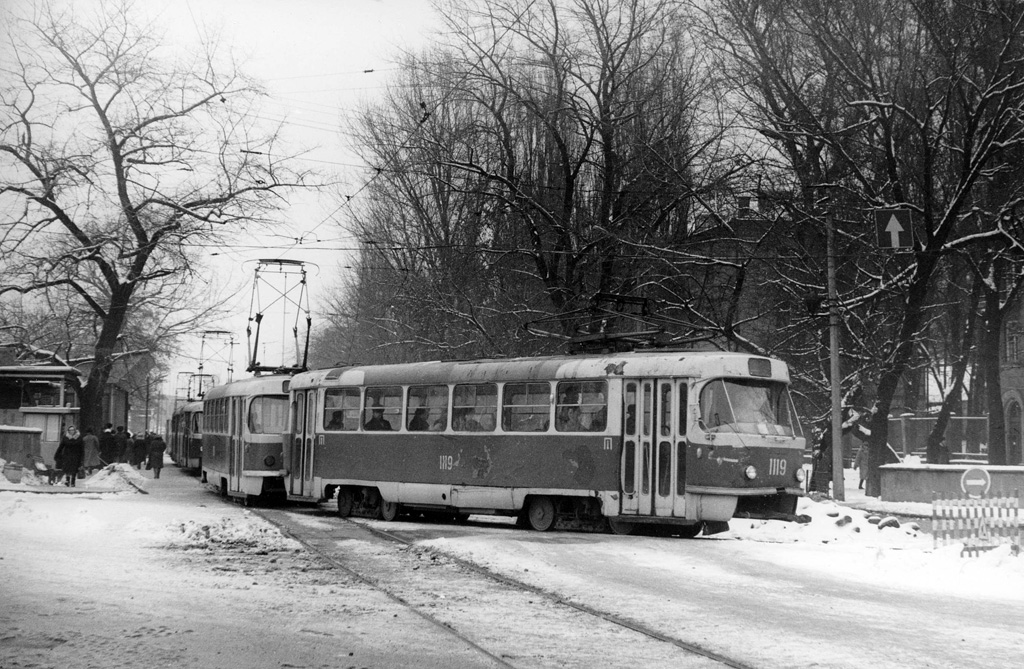 Днепр, Tatra T3SU (двухдверная) № 1119; Днепр, Tatra T3SU (двухдверная) № 1120; Днепр — Исторические фотографии: Серии иностранных авторов