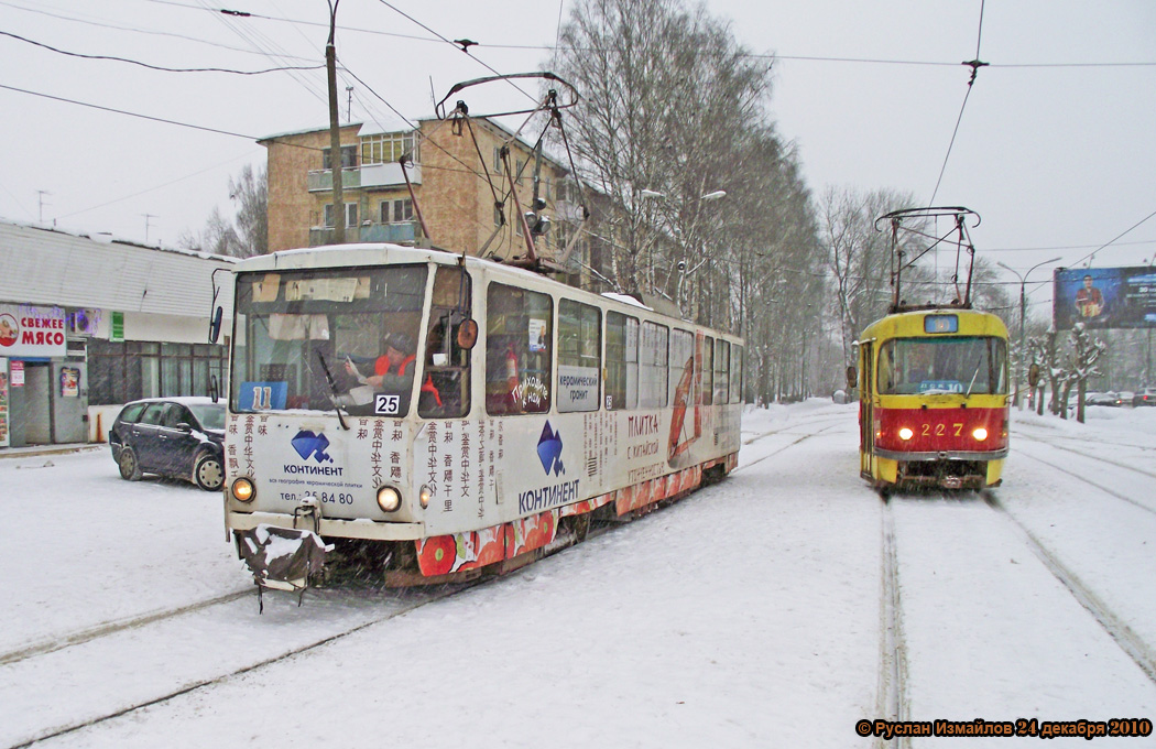 Тверь, Tatra T3SU № 227; Тверь, Tatra T6B5SU № 25