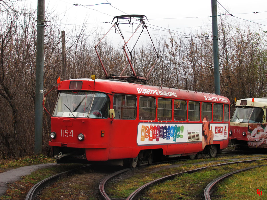 Ижевск, Tatra T3SU (двухдверная) № 1154