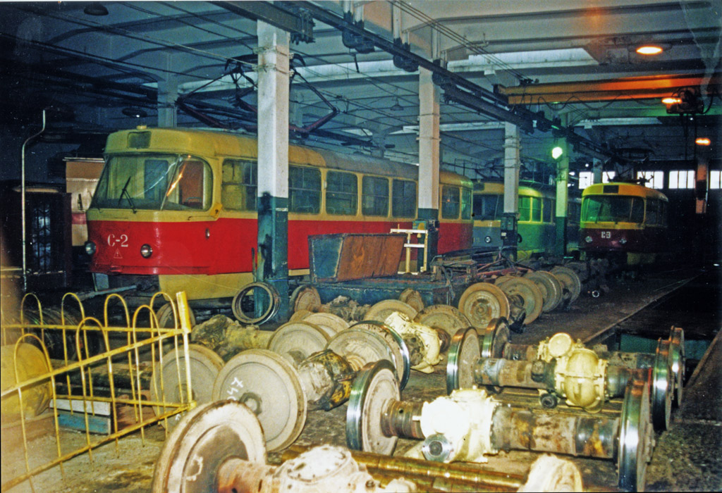 Koursk, Tatra T3SU (2-door) N°. С-2; Koursk, Tatra T3SU (2-door) N°. С-13; Koursk, Tatra T3SU (2-door) N°. С-3; Koursk — Kursk Electric Transit Museum