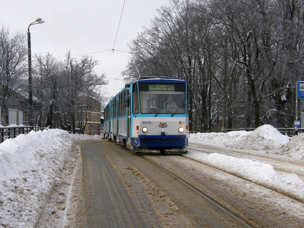 Рига, Tatra T3MR (T6B5-R) № 35174