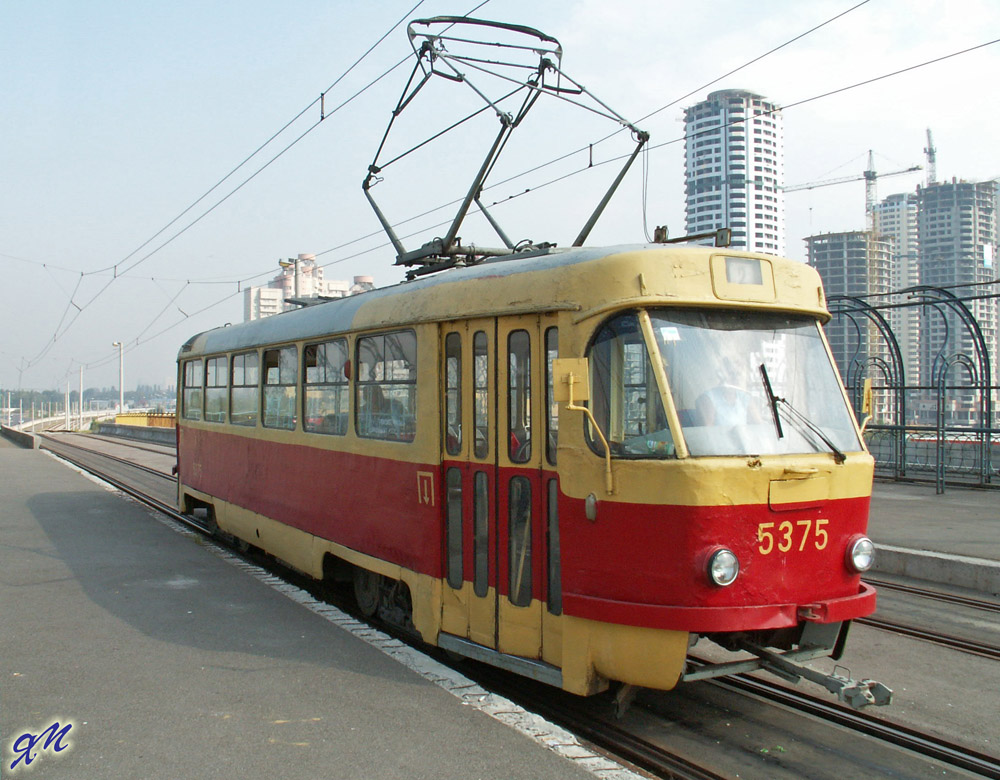 Киев, Tatra T3SU (двухдверная) № 5375