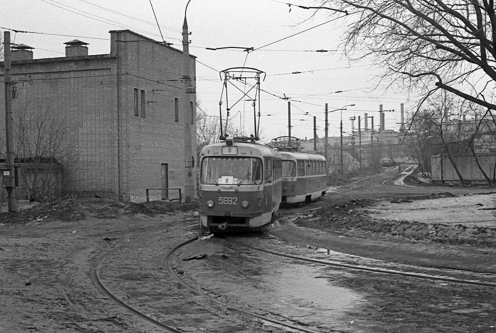 Москва, Tatra T3SU № 5692; Москва — Исторические фотографии — Трамвай и Троллейбус (1946-1991)