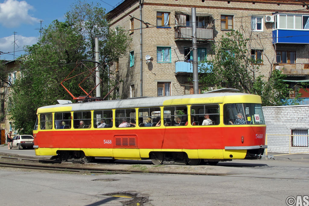 Волгоград, Tatra T3SU (двухдверная) № 5468