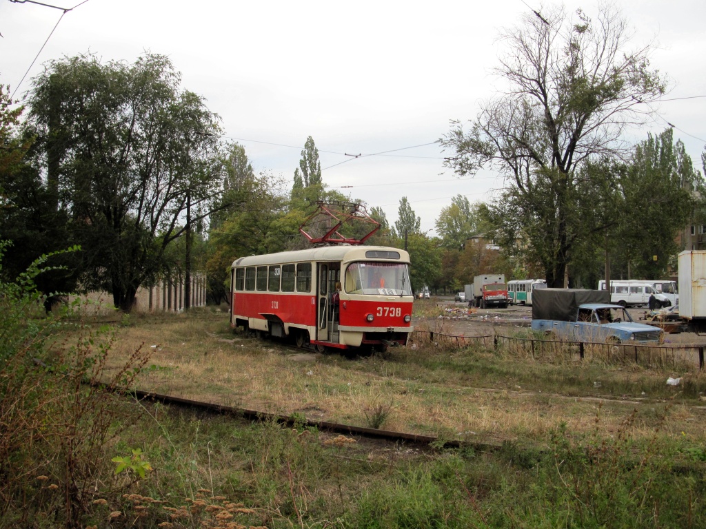 Донецк, Tatra T3SU (двухдверная) № 3738