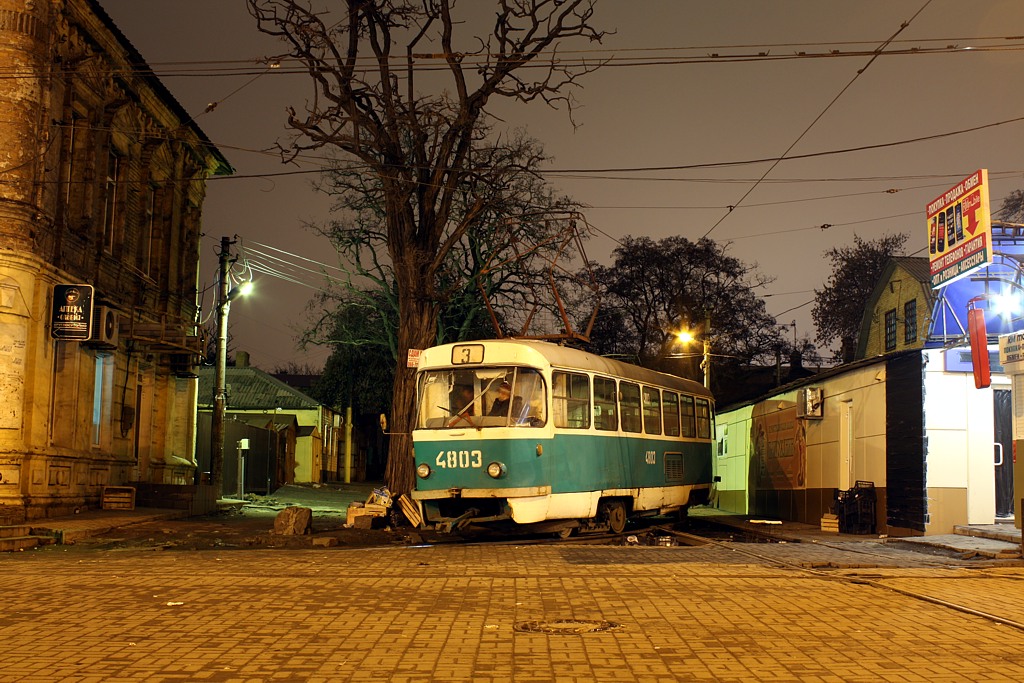 Донецк, Tatra T3SU (двухдверная) № 4803