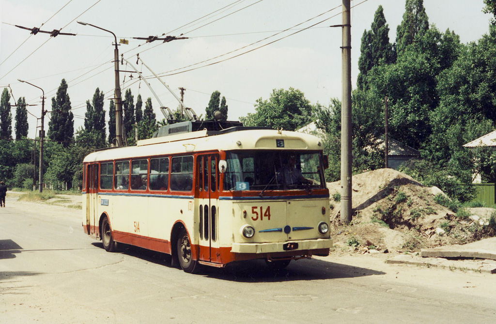 Днепр, Škoda 9Tr19 № 514; Днепр — Исторические фотографии: Серии иностранных авторов Днепр, Škoda 9Tr19 № 514; Днепр — Исторические фотографии: Серии иностранных авторов